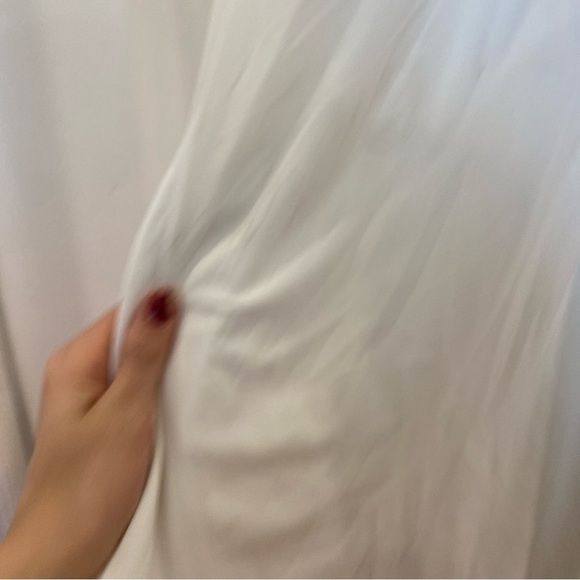 Mac Duggal 26517 One Shoulder Ruched Jersey Gown In White Size 6 - Picture 7 of 13